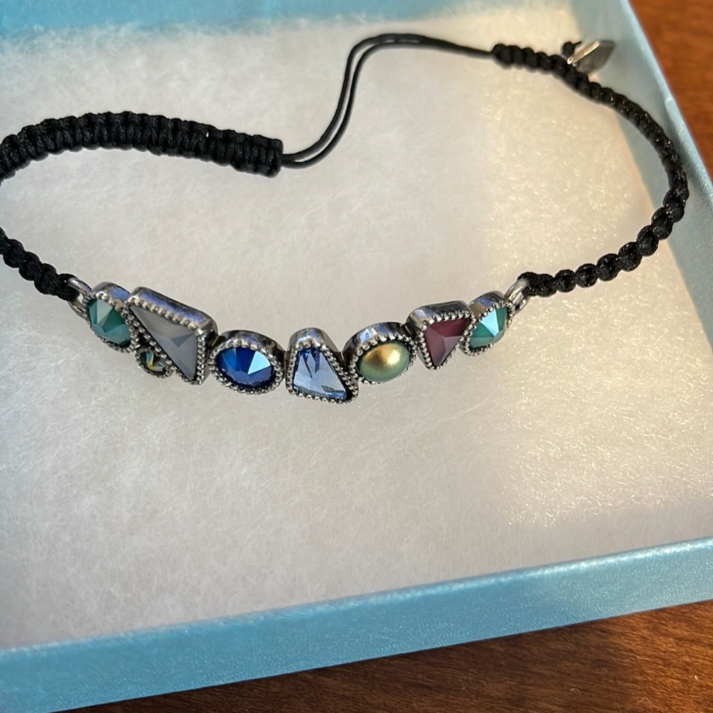 Touchstone crystal bracelet, adjustable